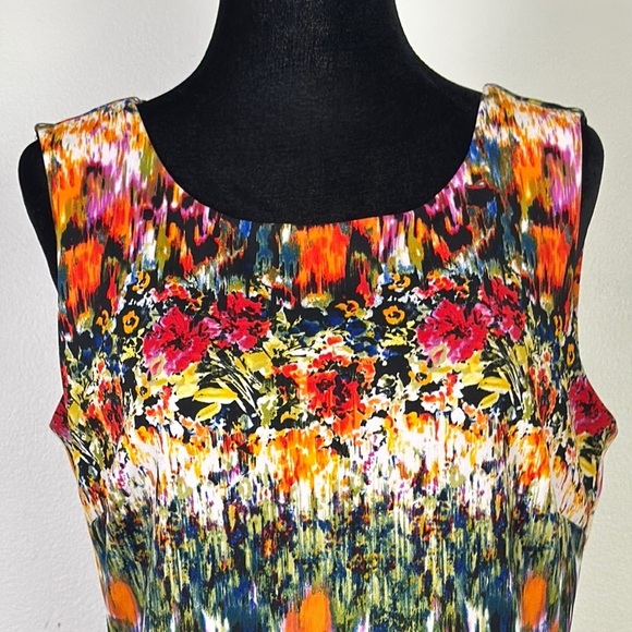 Cynthia Rowley watercolour floral sleeveless dress women’s size 10 - Picture 5 of 9